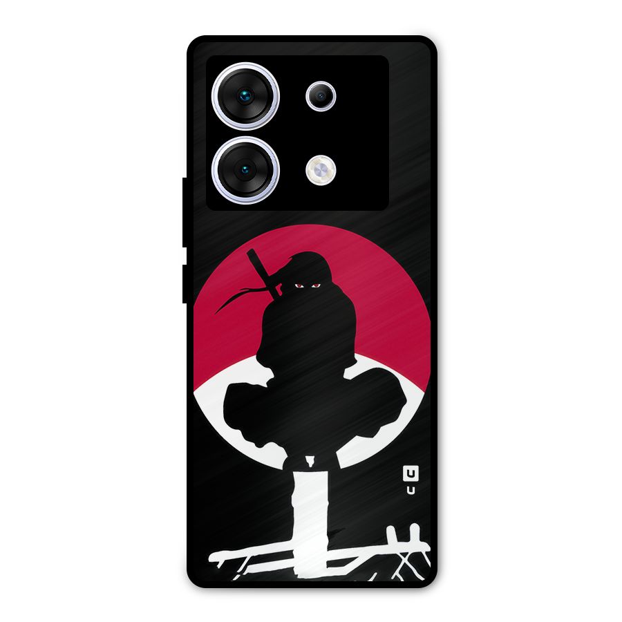Uchiha Itachi Minimalist Metal Back Case for Infinix Zero 30 5G
