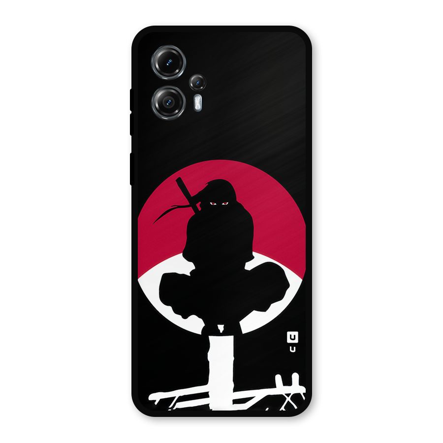 Uchiha Itachi Minimalist Metal Back Case for Moto G13
