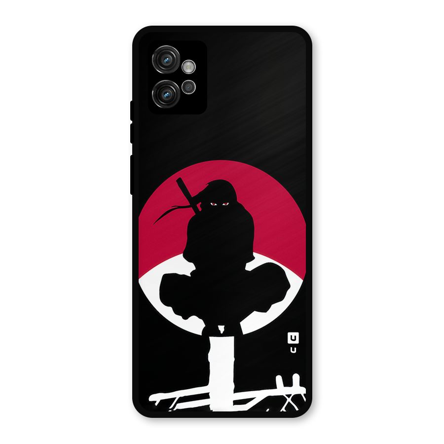 Uchiha Itachi Minimalist Metal Back Case for Moto G32