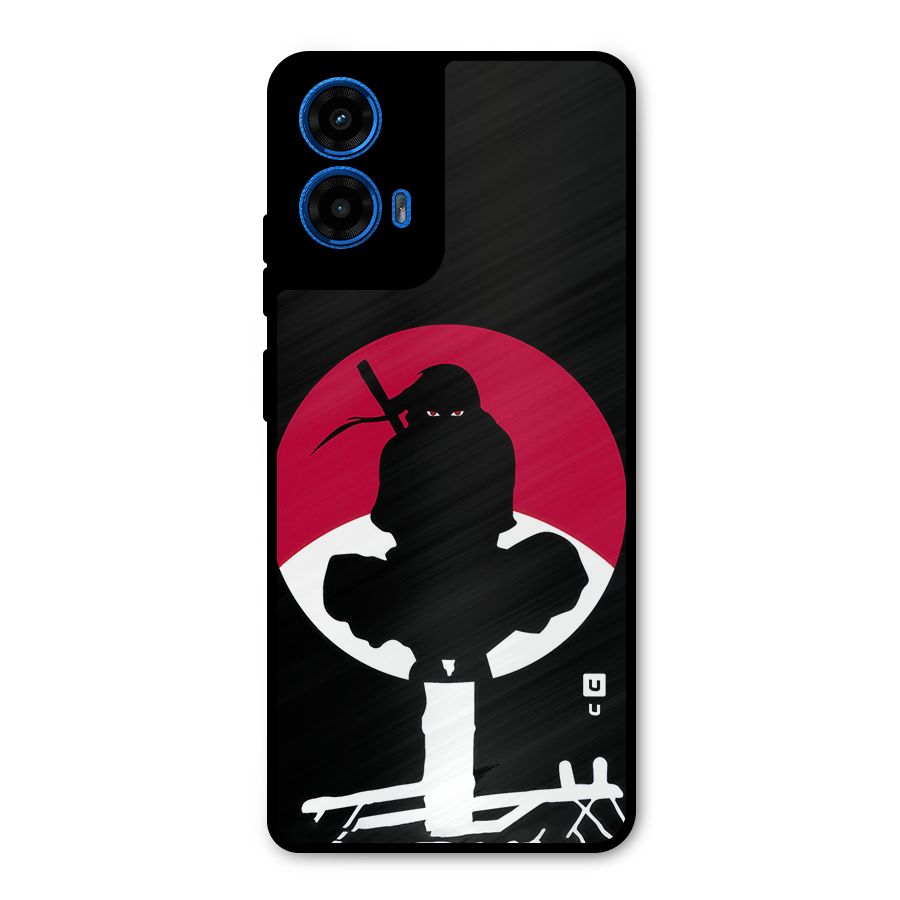 Uchiha Itachi Minimalist Metal Back Case for Moto G45