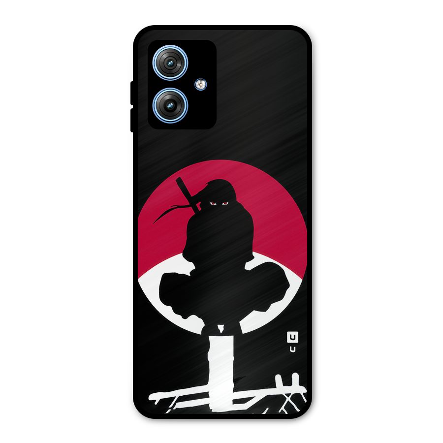 Uchiha Itachi Minimalist Metal Back Case for Moto G54
