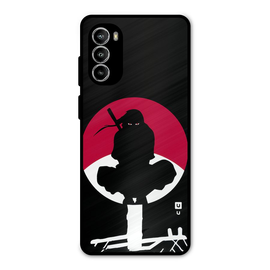 Uchiha Itachi Minimalist Metal Back Case for Moto G82