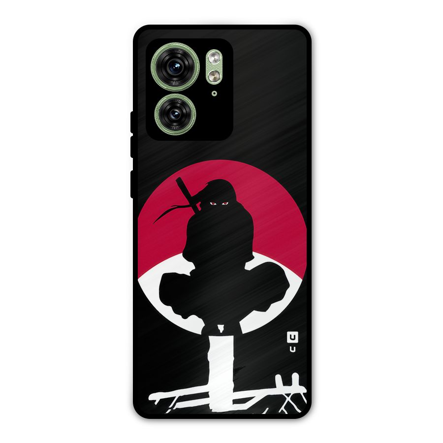 Uchiha Itachi Minimalist Metal Back Case for Motorola Edge 40 5G