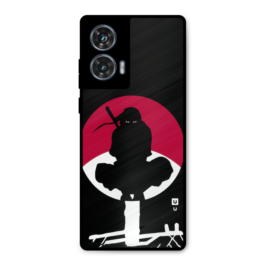 Uchiha Itachi Minimalist Metal Back Case for Motorola Edge 50 Fusion