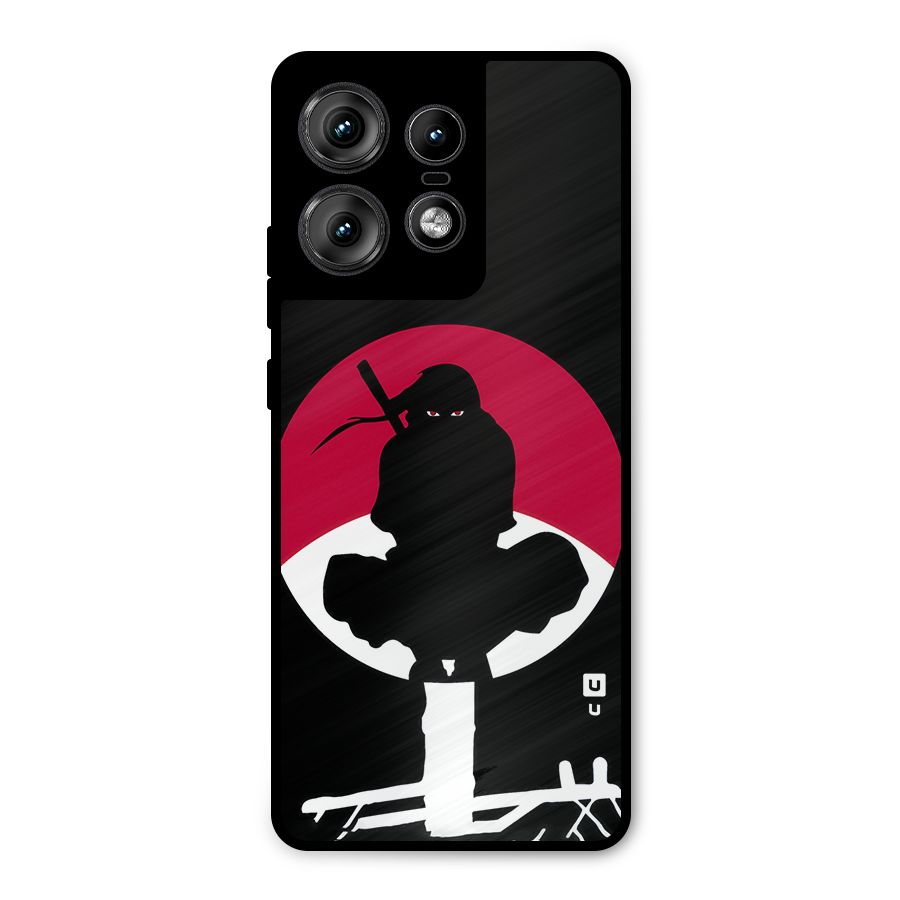 Uchiha Itachi Minimalist Metal Back Case for Motorola Edge 50 Pro