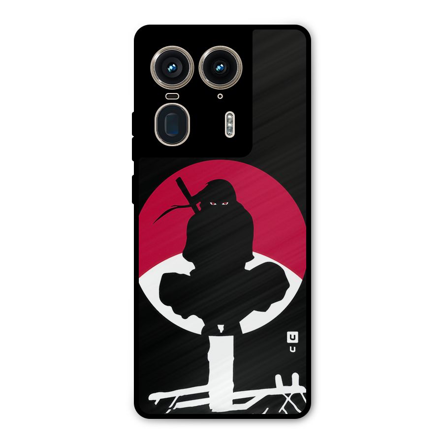 Uchiha Itachi Minimalist Metal Back Case for Motorola Edge 50 Ultra