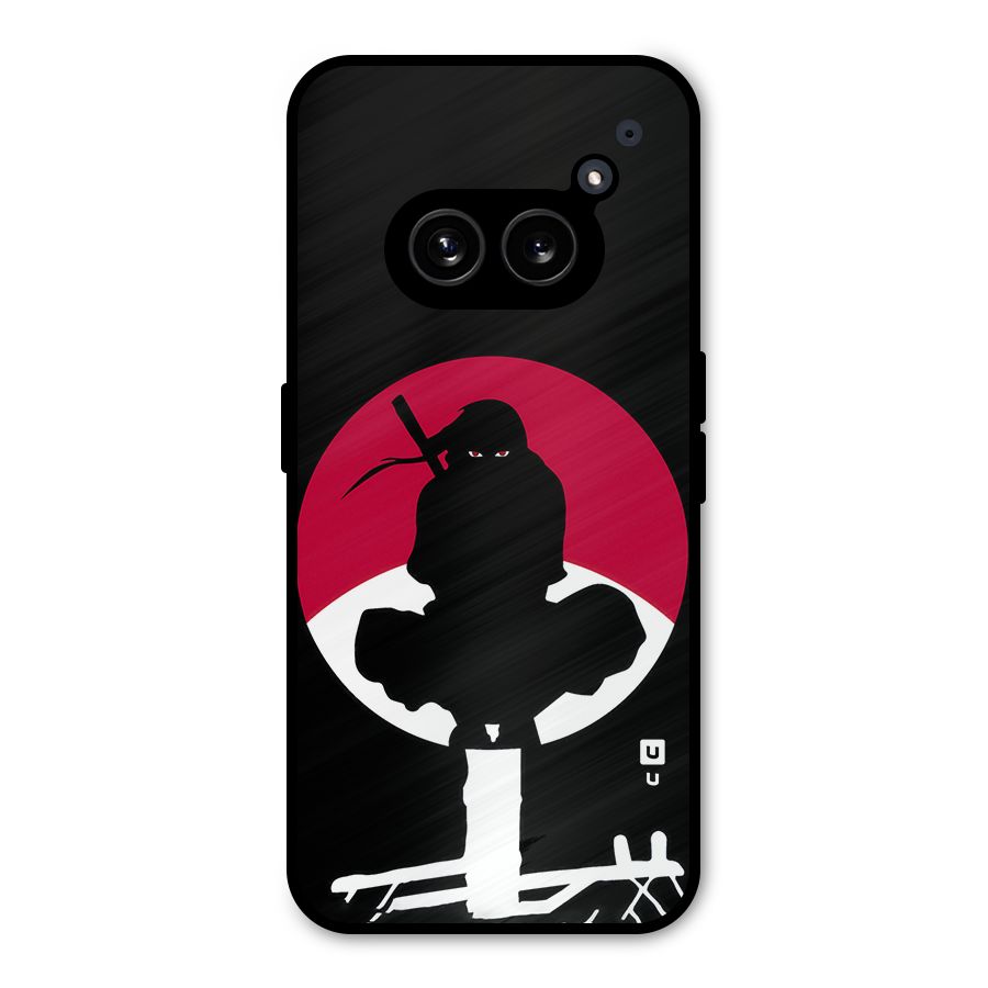 Uchiha Itachi Minimalist Metal Back Case for Nothing Phone 2a Plus