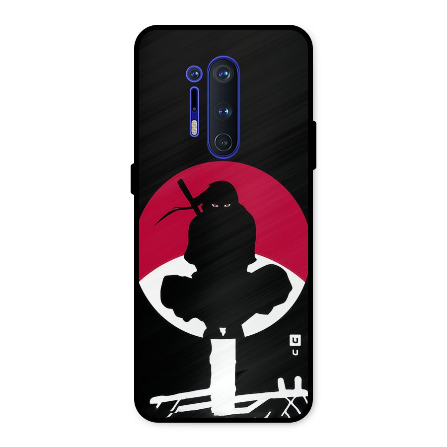 Uchiha Itachi Minimalist Metal Back Case for OnePlus 8 Pro