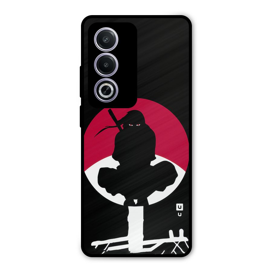 Uchiha Itachi Minimalist Metal Back Case for Oppo A3 Pro