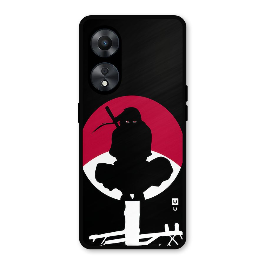 Uchiha Itachi Minimalist Metal Back Case for Oppo A78