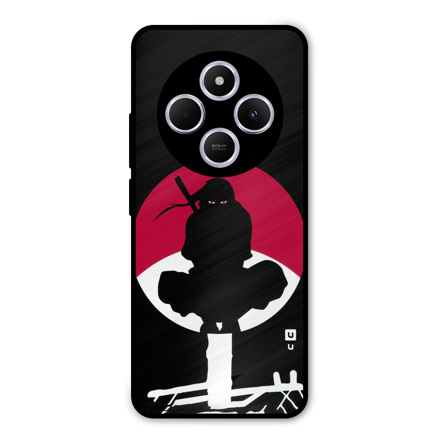 Uchiha Itachi Minimalist Metal Back Case for Poco C75 5G
