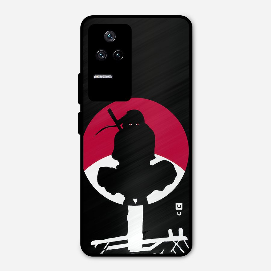Uchiha Itachi Minimalist Metal Back Case for Poco F4 5G
