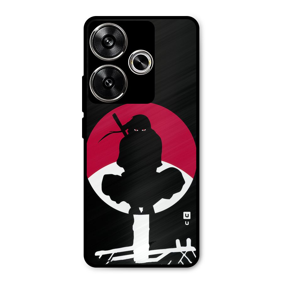 Uchiha Itachi Minimalist Metal Back Case for Poco F6
