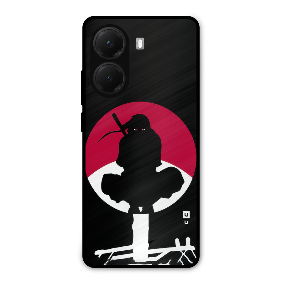 Uchiha Itachi Minimalist Metal Back Case for Poco X7 Pro