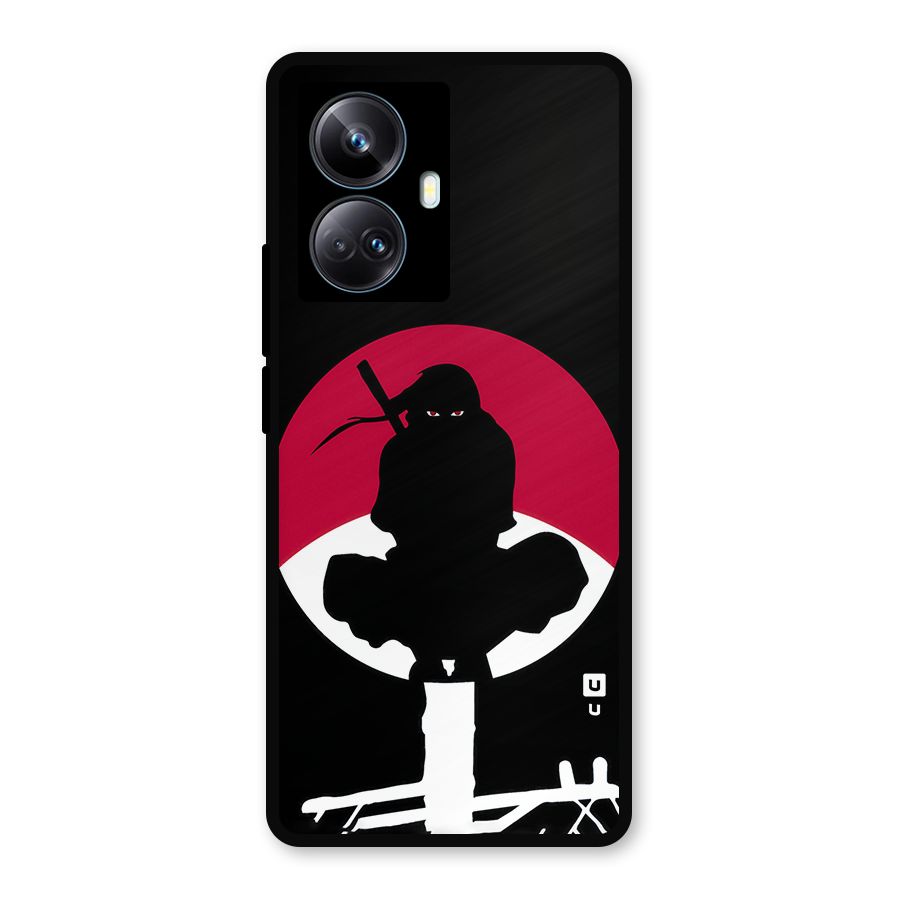 Uchiha Itachi Minimalist Metal Back Case for Realme 10 Pro Plus