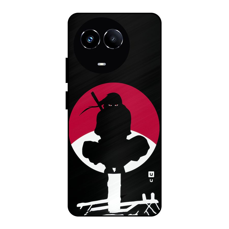 Uchiha Itachi Minimalist Metal Back Case for Realme 11X