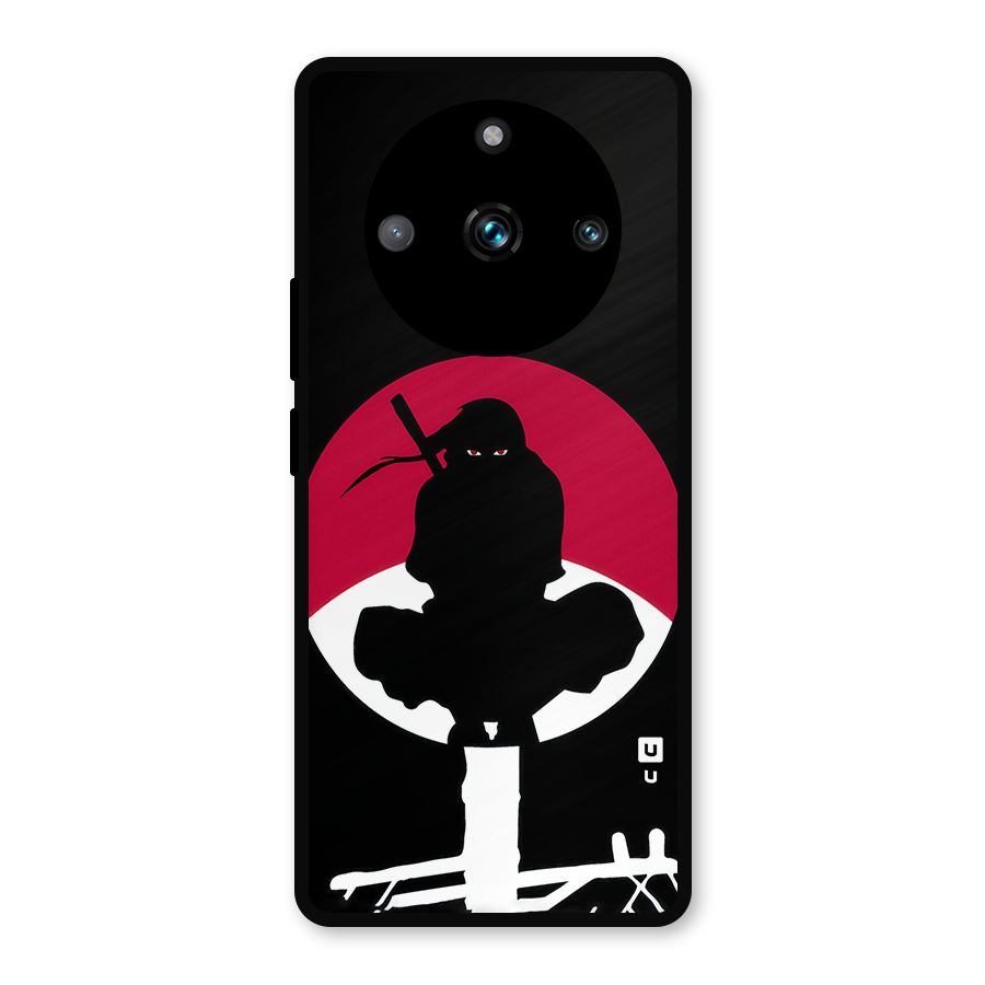 Uchiha Itachi Minimalist Metal Back Case for Realme 11 Pro Plus