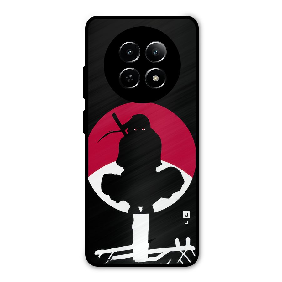 Uchiha Itachi Minimalist Metal Back Case for Realme Narzo 70x 5G