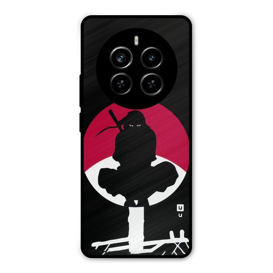 Uchiha Itachi Minimalist Metal Back Case for Realme P1 Pro