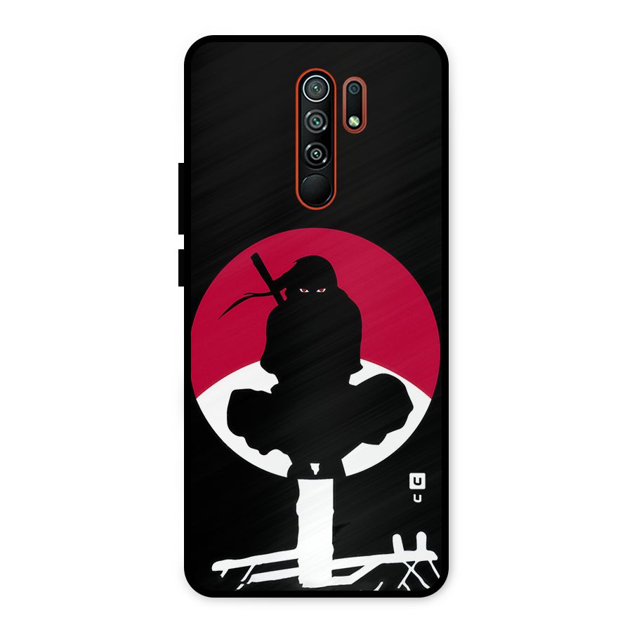 Uchiha Itachi Minimalist Metal Back Case for Redmi 9 Prime