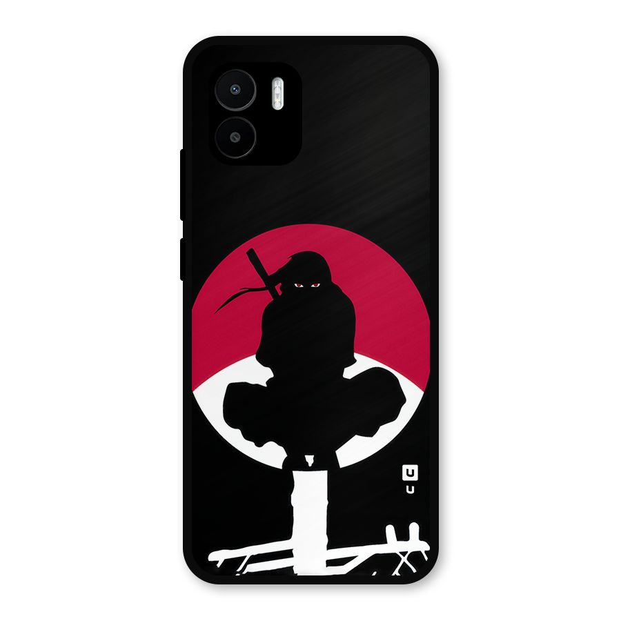 Uchiha Itachi Minimalist Metal Back Case for Redmi A1
