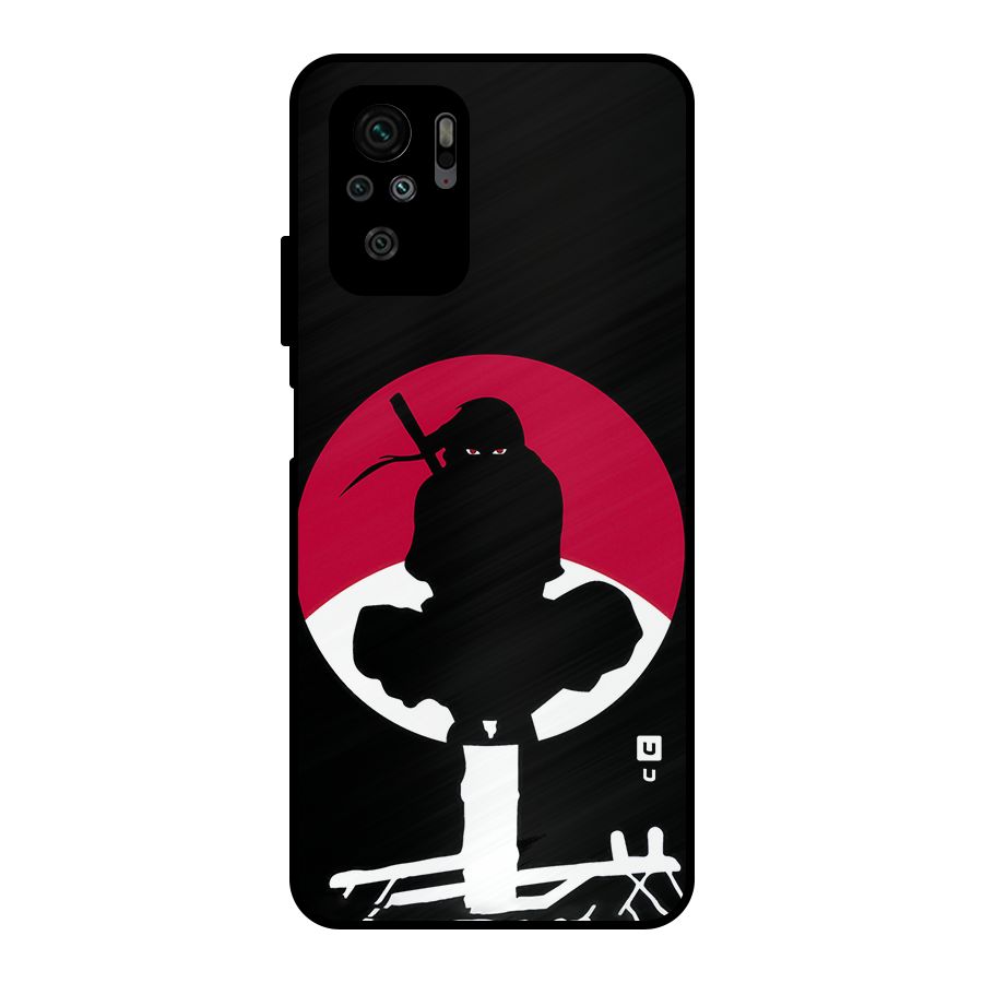 Uchiha Itachi Minimalist Metal Back Case for Redmi Note 10S