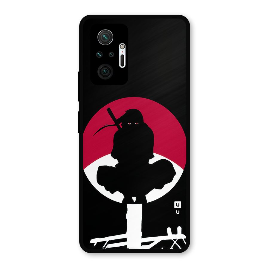 Uchiha Itachi Minimalist Metal Back Case for Redmi Note 10 Pro