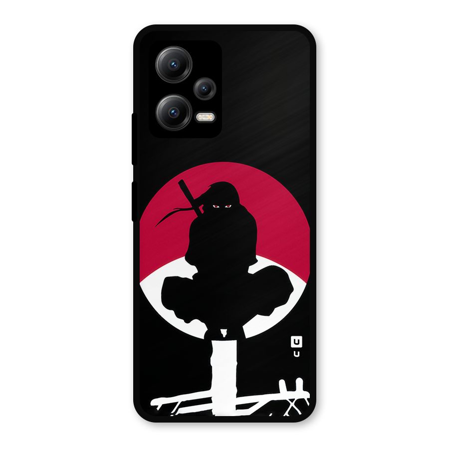 Uchiha Itachi Minimalist Metal Back Case for Redmi Note 12 5G