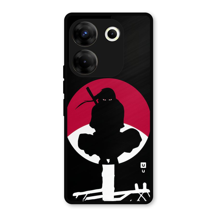 Uchiha Itachi Minimalist Metal Back Case for Tecno Camon 20 Pro