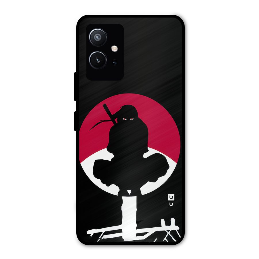 Uchiha Itachi Minimalist Metal Back Case for Vivo T1 5G