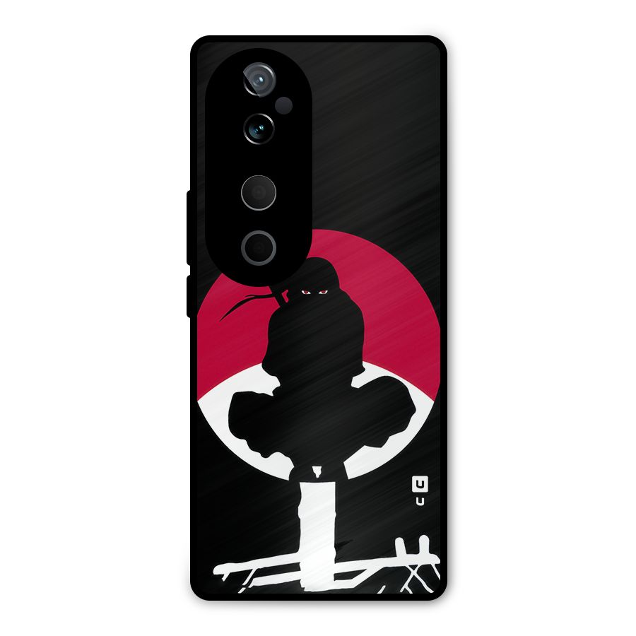 Uchiha Itachi Minimalist Metal Back Case for Vivo T3 Ultra