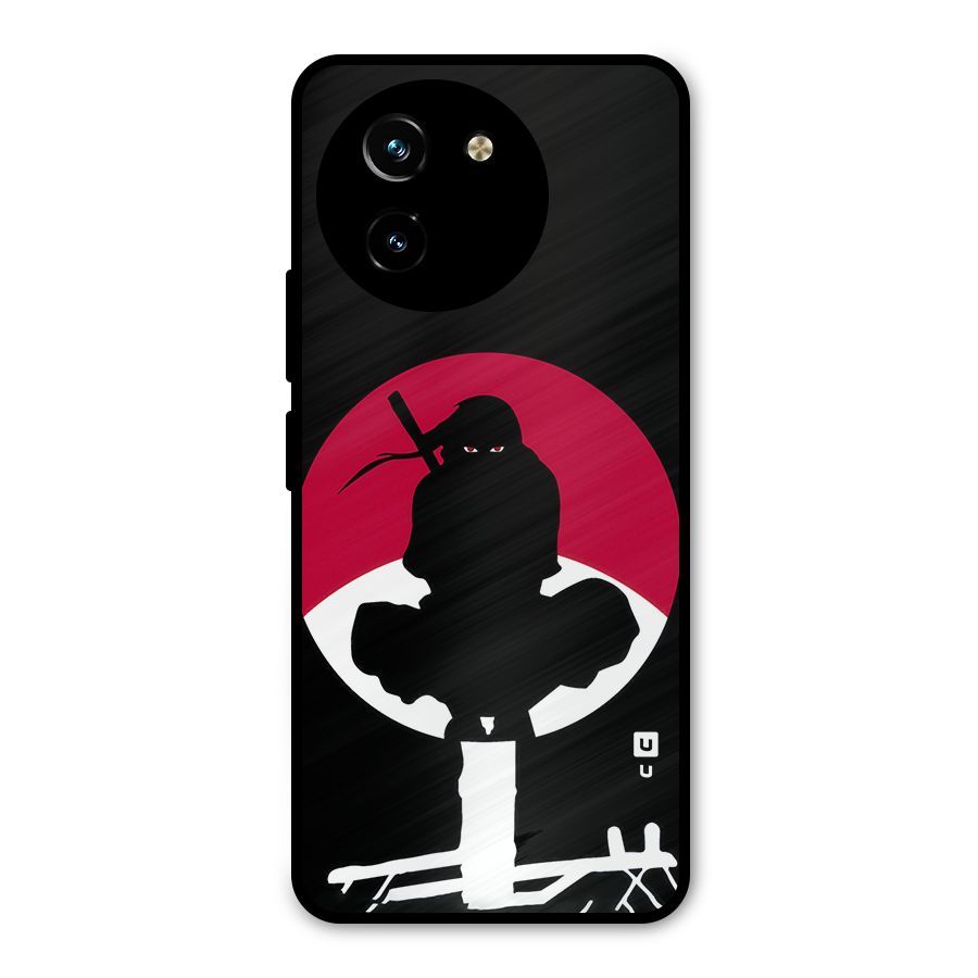 Uchiha Itachi Minimalist Metal Back Case for Vivo T3x