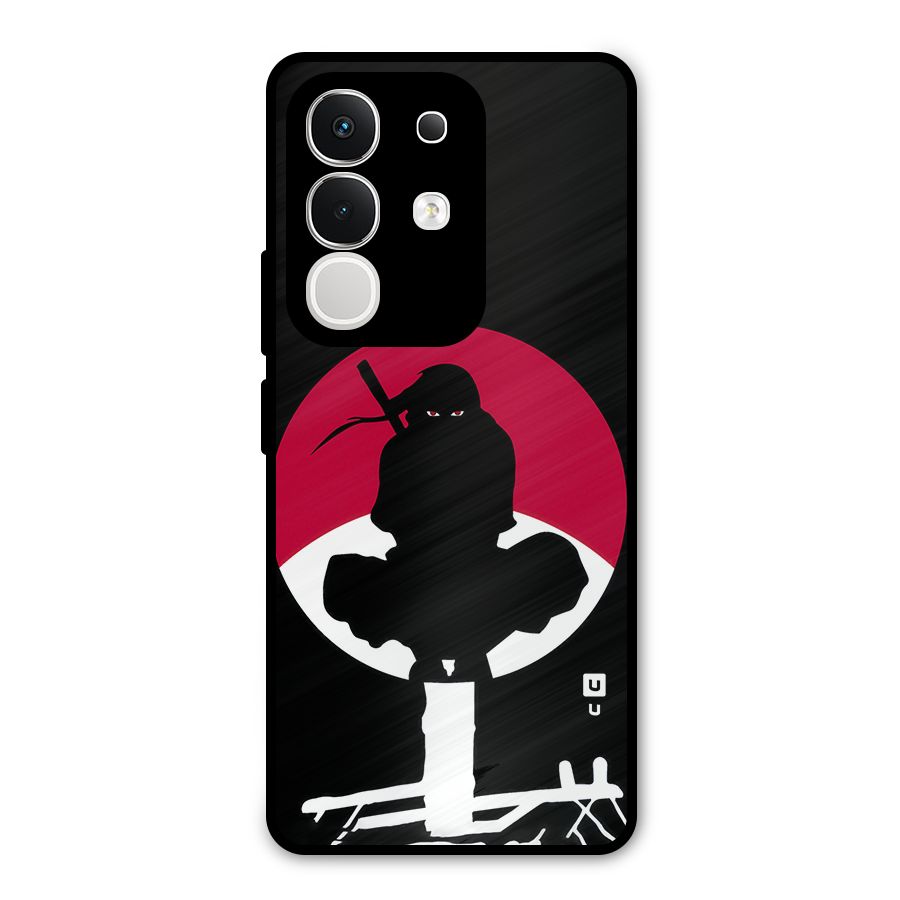 Uchiha Itachi Minimalist Metal Back Case for Vivo T4x