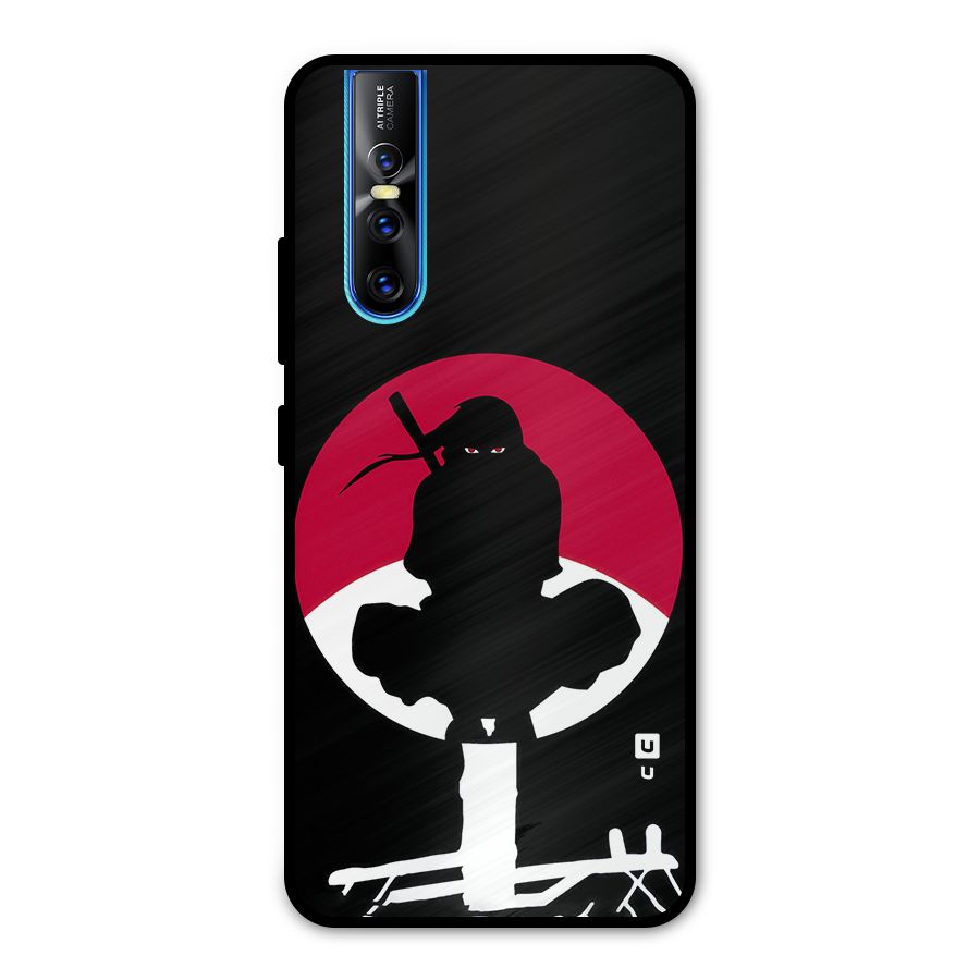 Uchiha Itachi Minimalist Metal Back Case for Vivo V15 Pro