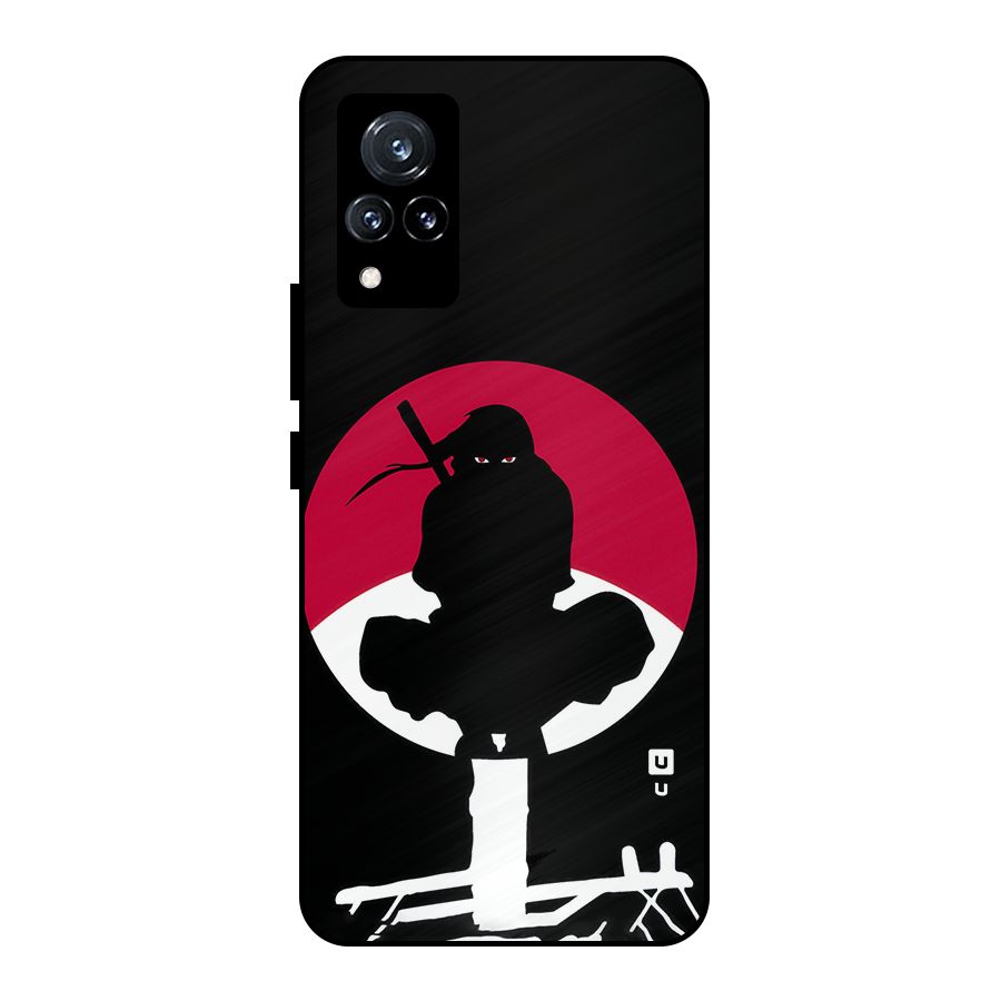 Uchiha Itachi Minimalist Metal Back Case for Vivo V21 5G