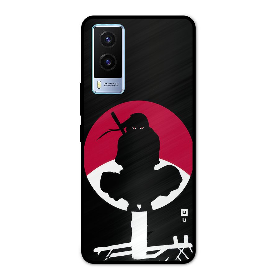 Uchiha Itachi Minimalist Metal Back Case for Vivo V21e 5G