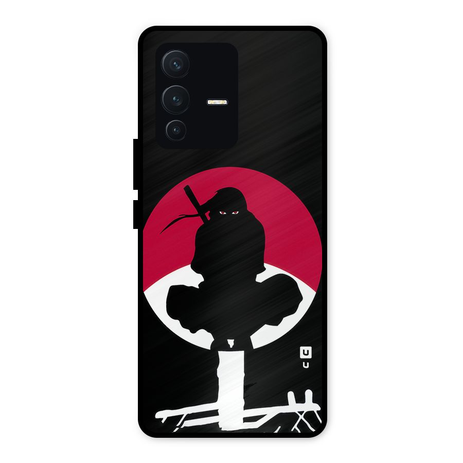 Uchiha Itachi Minimalist Metal Back Case for Vivo V23 5G