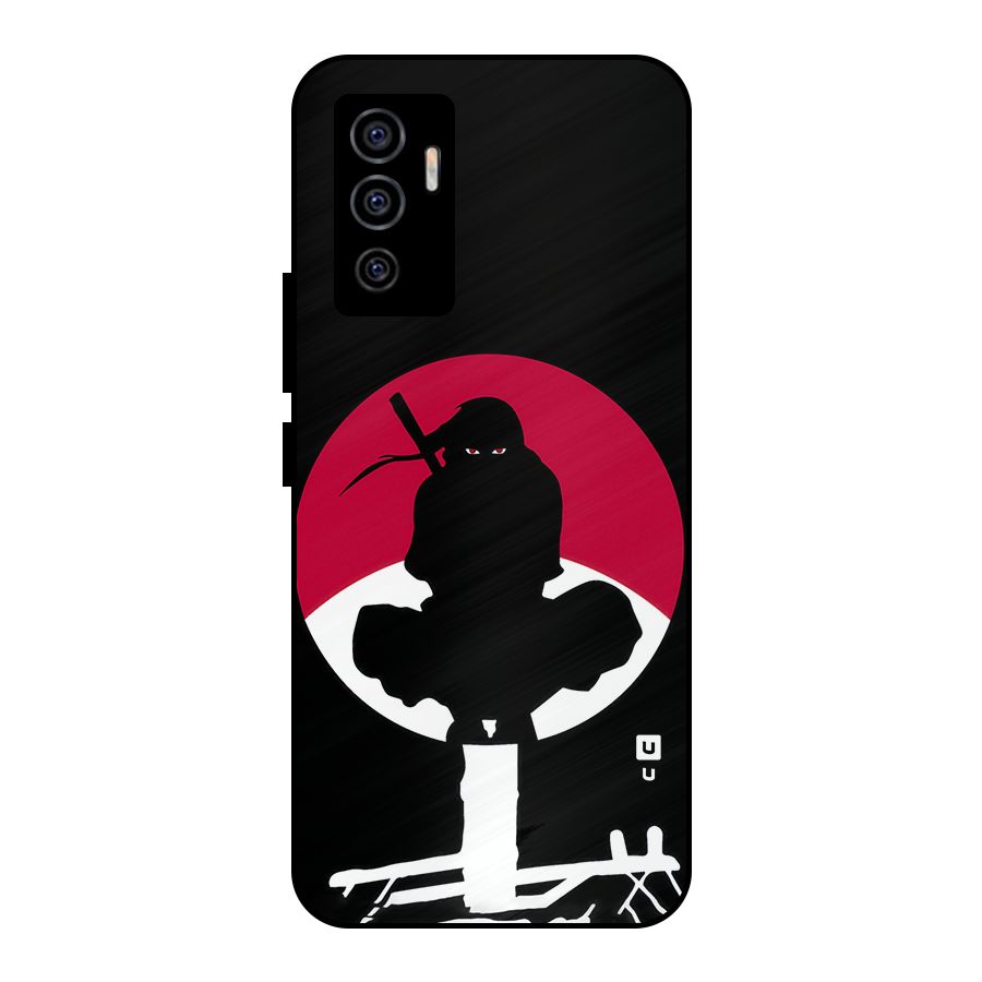 Uchiha Itachi Minimalist Metal Back Case for Vivo V23e