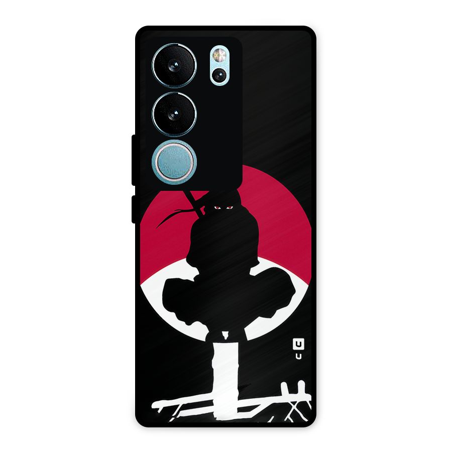 Uchiha Itachi Minimalist Metal Back Case for Vivo V29