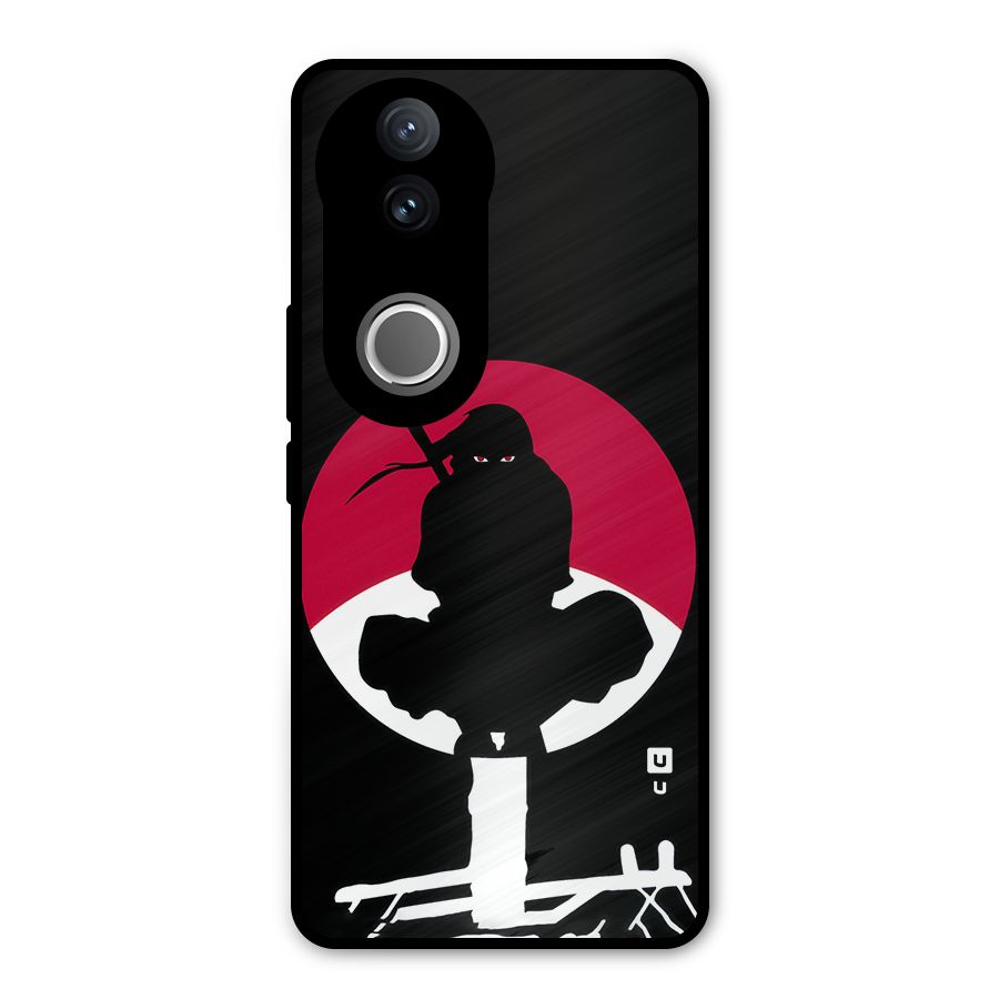 Uchiha Itachi Minimalist Metal Back Case for Vivo V50
