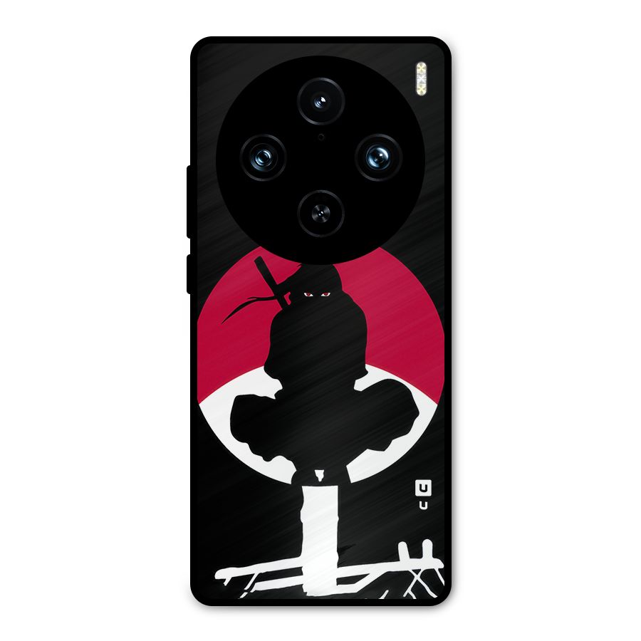 Uchiha Itachi Minimalist Metal Back Case for Vivo X100 Pro