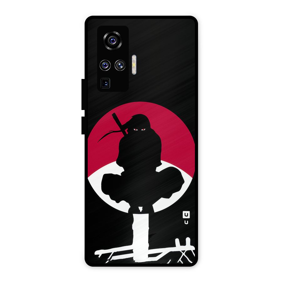 Uchiha Itachi Minimalist Metal Back Case for Vivo X50 Pro