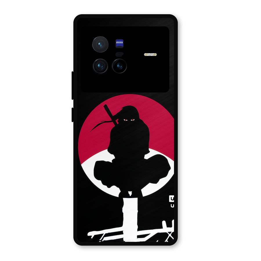 Uchiha Itachi Minimalist Metal Back Case for Vivo X80