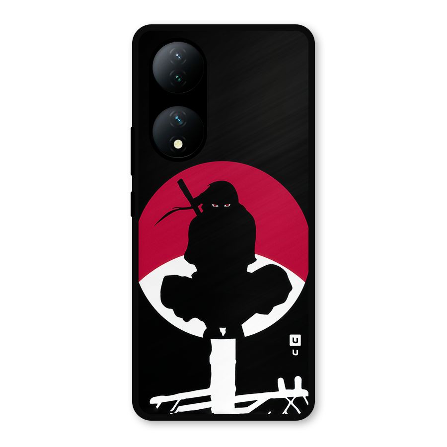 Uchiha Itachi Minimalist Metal Back Case for Vivo Y100a