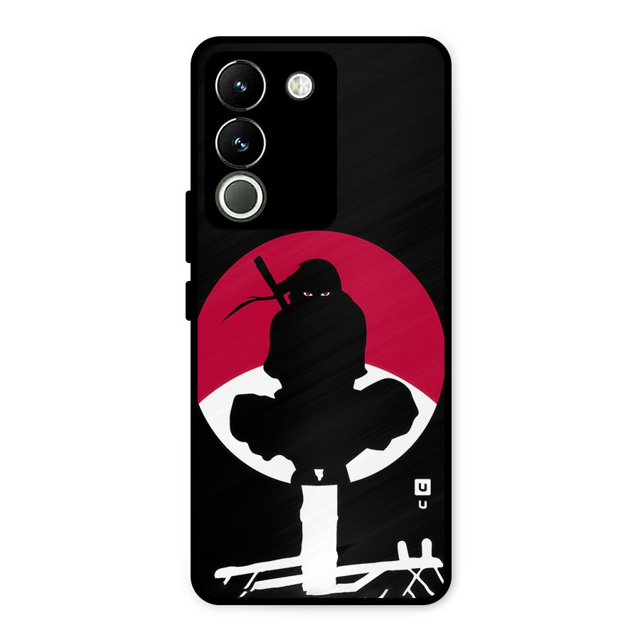 Uchiha Itachi Minimalist Metal Back Case for Vivo Y200