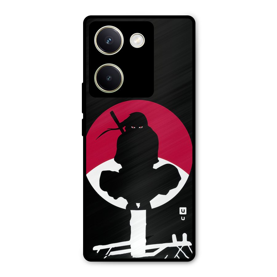Uchiha Itachi Minimalist Metal Back Case for Vivo Y200 Pro