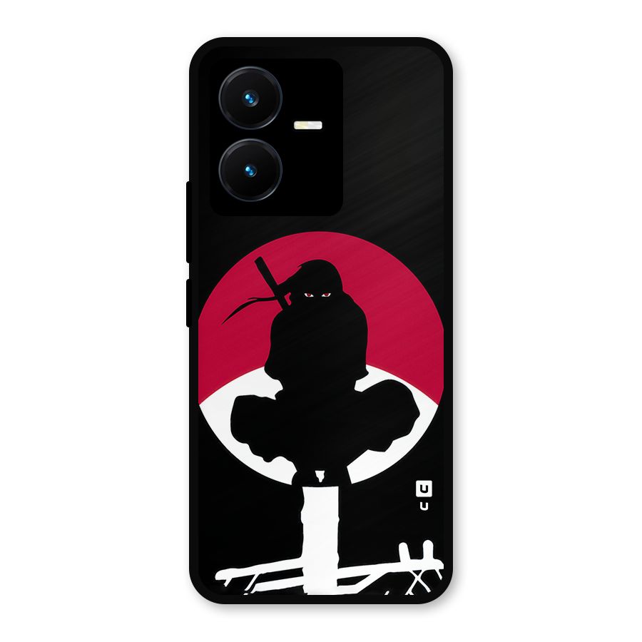 Uchiha Itachi Minimalist Metal Back Case for Vivo Y22