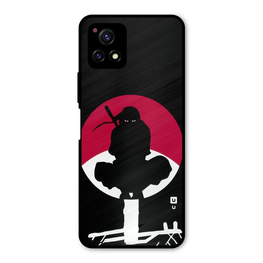 Uchiha Itachi Minimalist Metal Back Case for Vivo Y72 5G