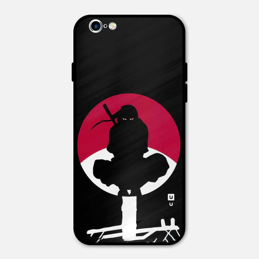 Uchiha Itachi Minimalist Metal Back Case for iPhone 6 6s