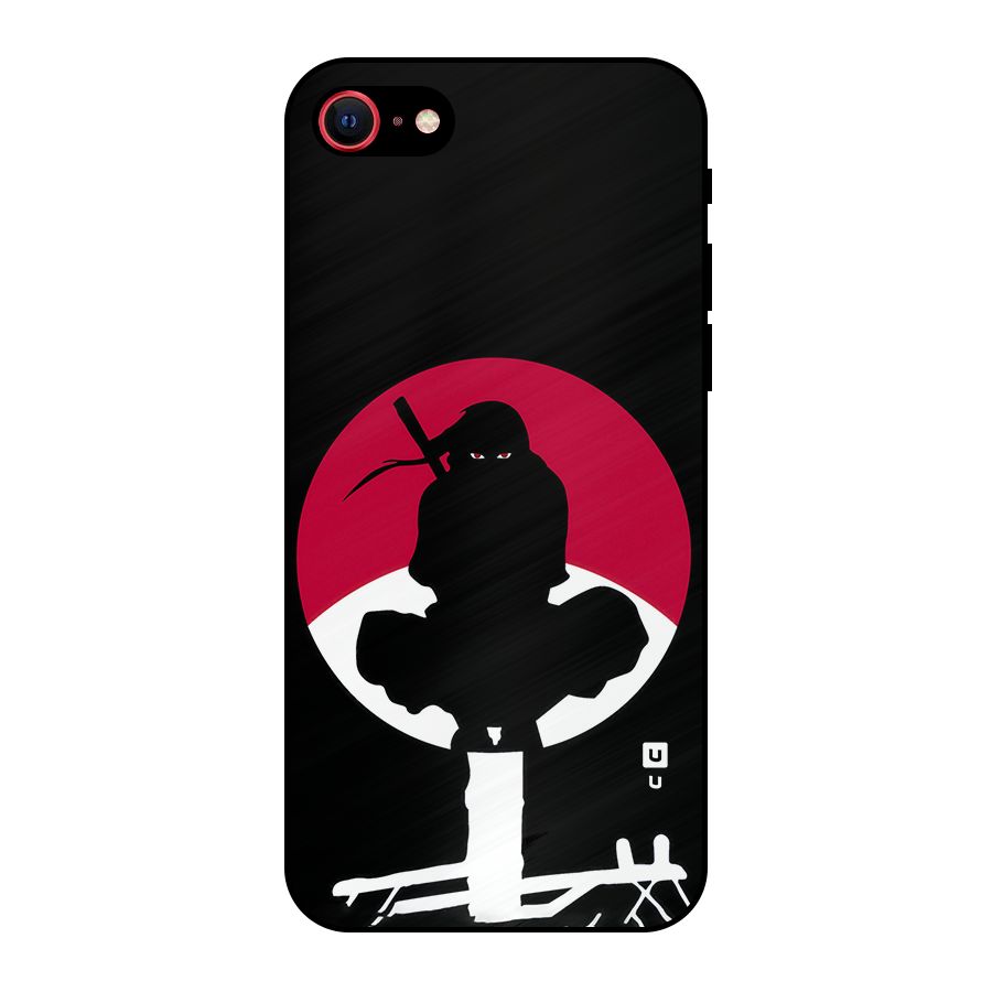 Uchiha Itachi Minimalist Metal Back Case for iPhone SE 2020